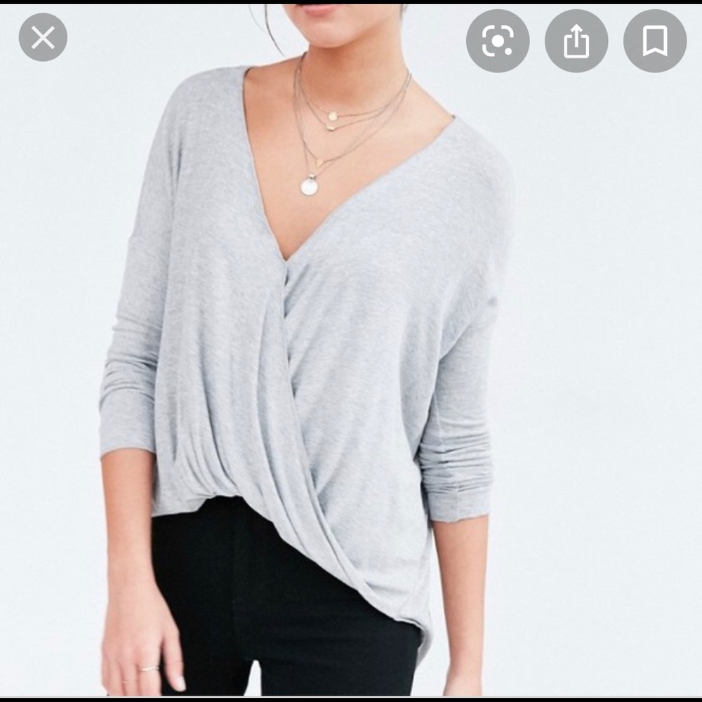 Urban outfitters silence and noise grey top